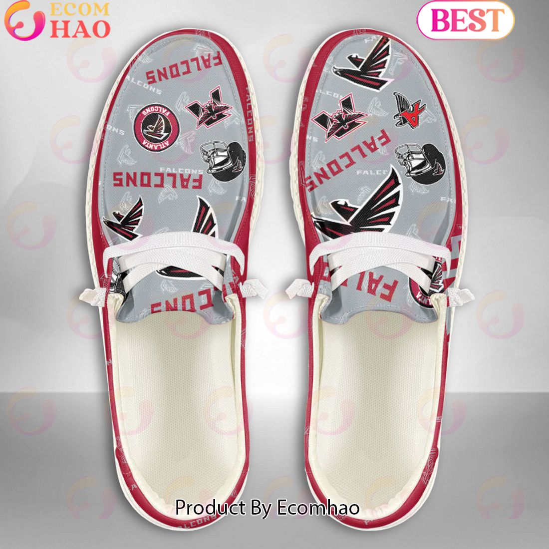 NFL Atlanta Falcons Personalized Hey Dude Shoes