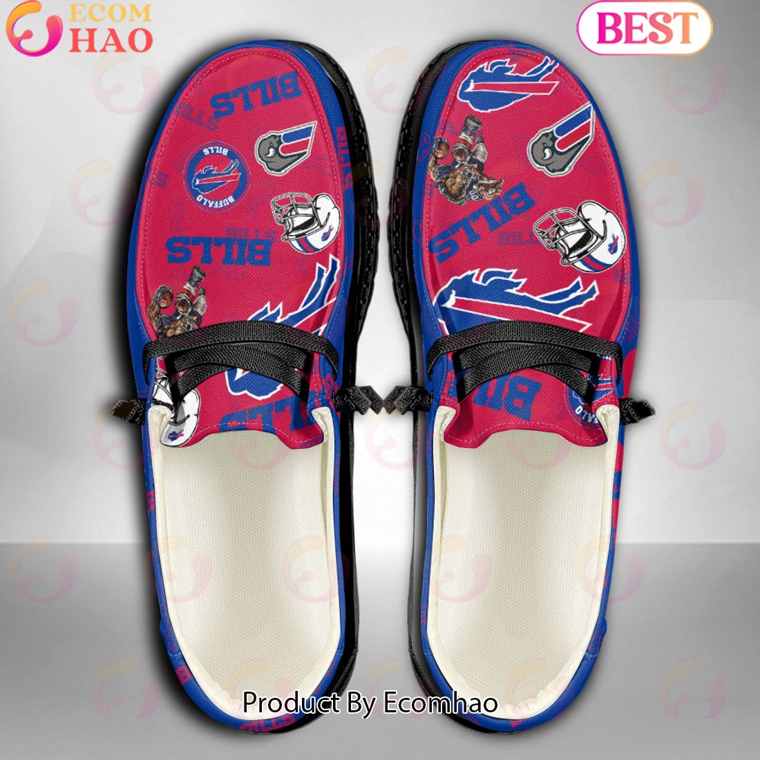 NFL Buffalo Bills Personalized Hey Dude Shoes