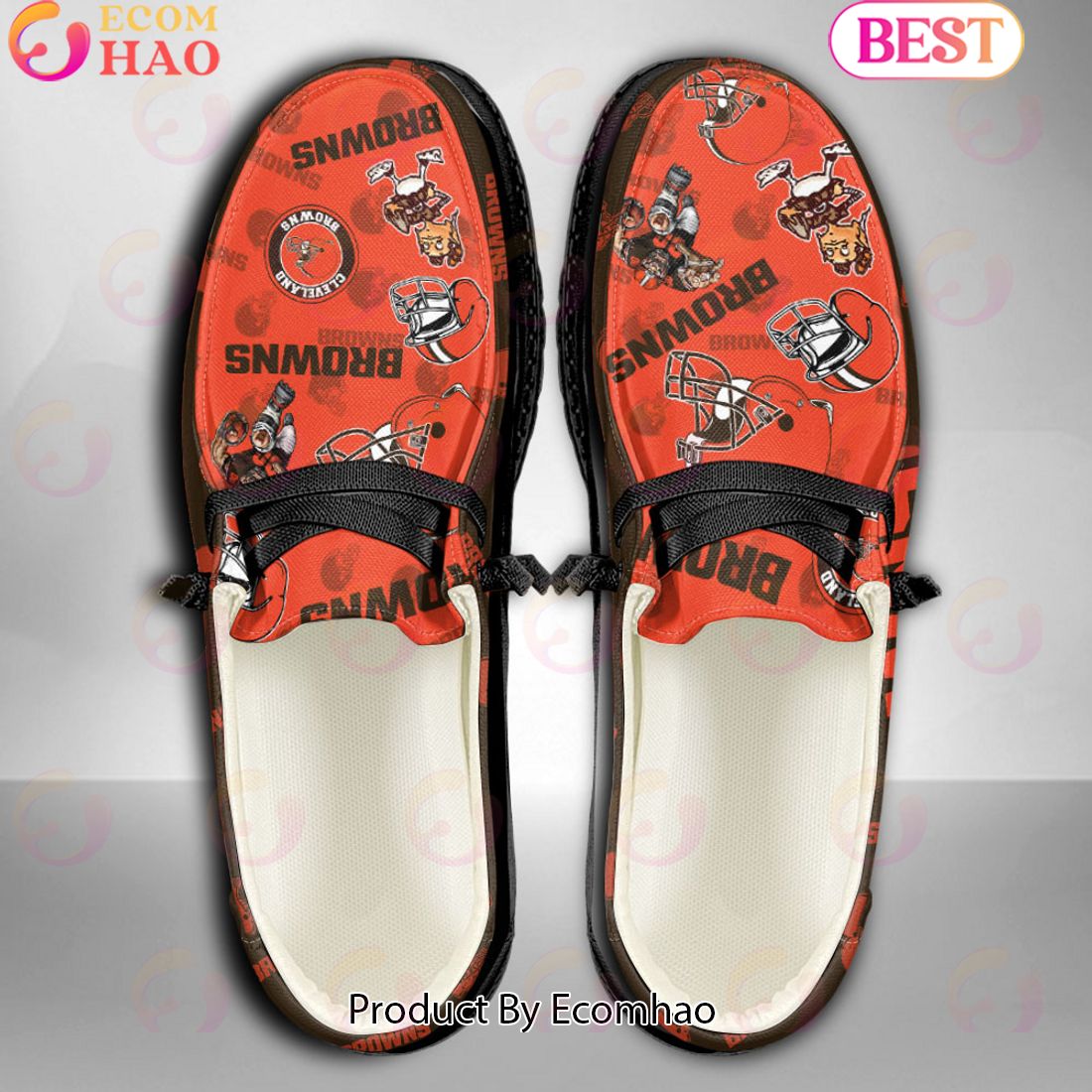 NFL Cleveland Browns Personalized Hey Dude Shoes