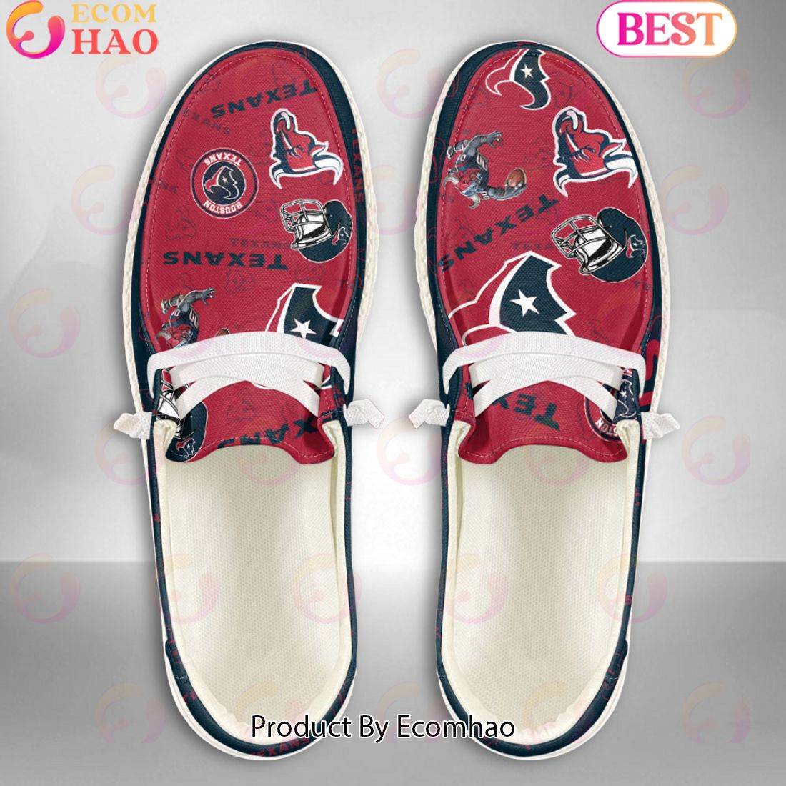 NFL Houston Texans Personalized Hey Dude Shoes