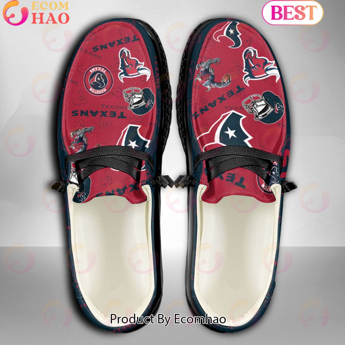 NFL Houston Texans Personalized Hey Dude Shoes