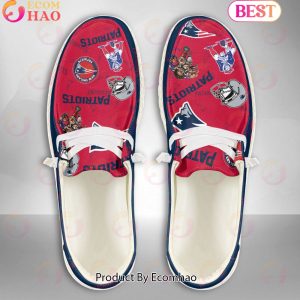 NFL New England Patriots Personalized Hey Dude Shoes