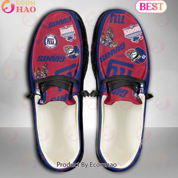 NFL New York Giants Personalized Hey Dude Shoes