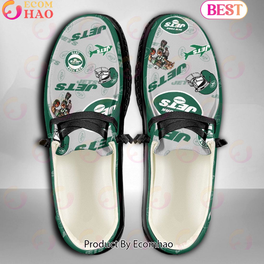 NFL New York Jets Personalized Hey Dude Shoes