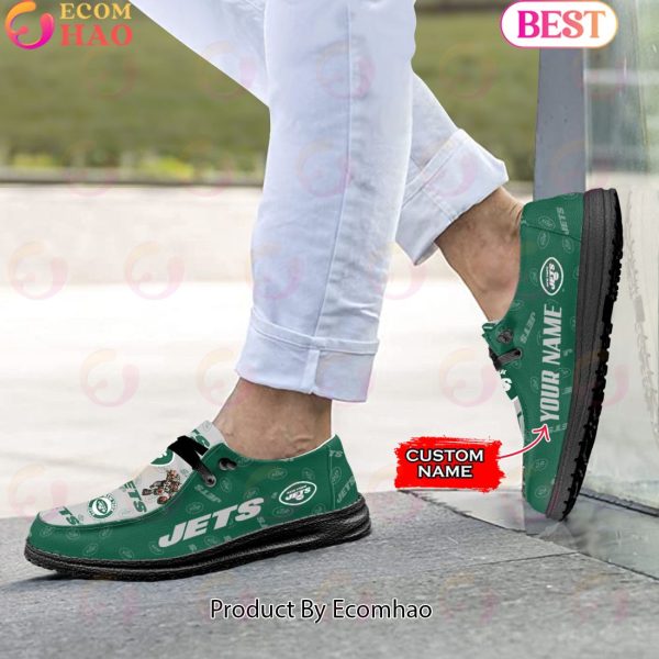 NFL New York Jets Personalized Hey Dude Shoes