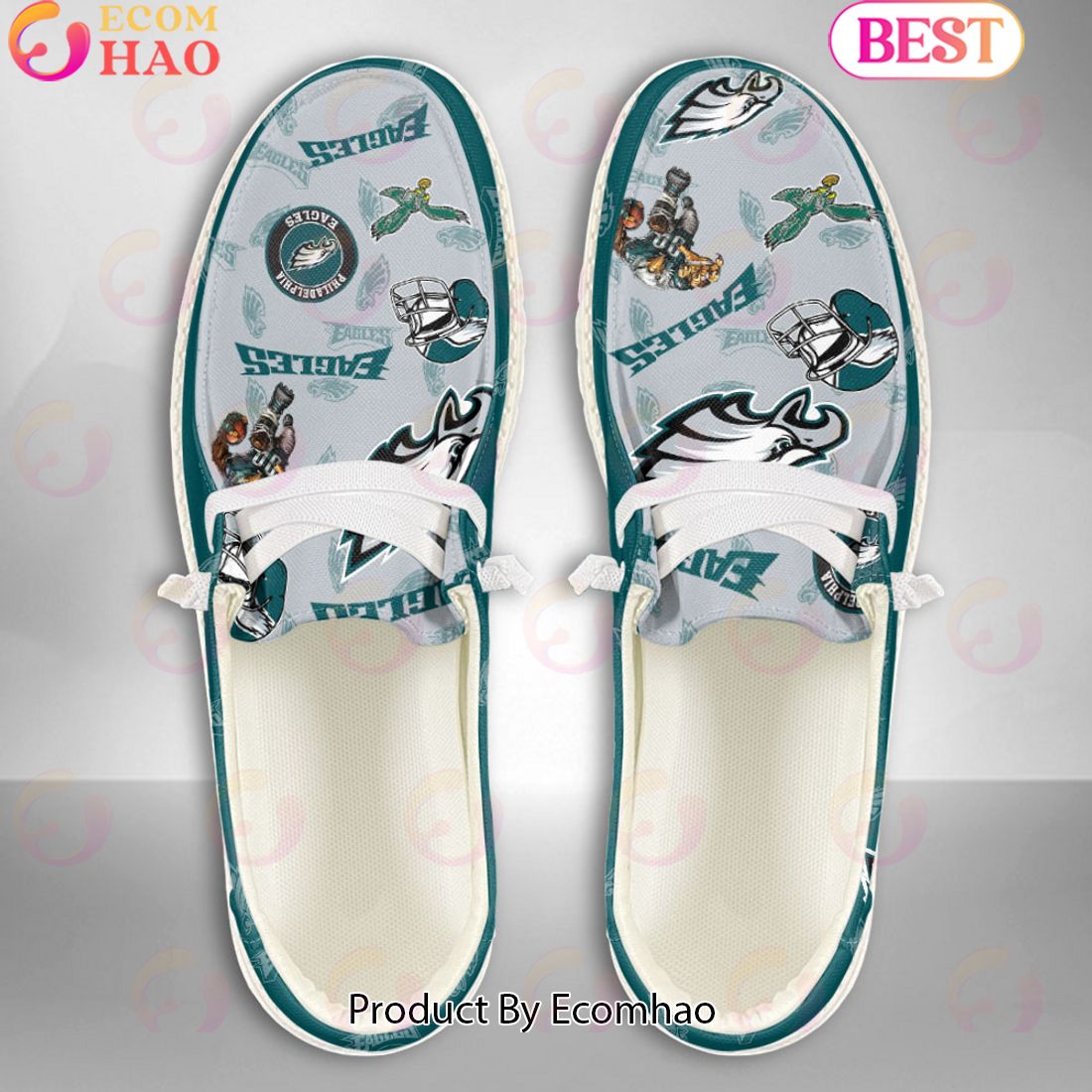 NFL Philadelphia Eagles  Personalized Hey Dude Shoes