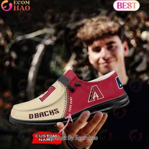 Custom Name MLB Arizona Diamondbacks Hey Dude Shoes