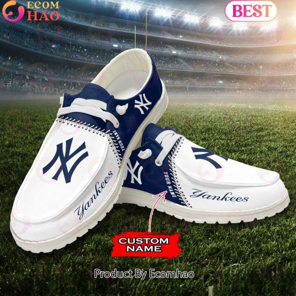 Custom Name MLB New York Yankees Hey Dude Shoes