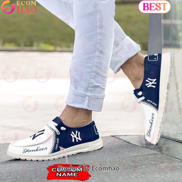 Custom Name MLB New York Yankees Hey Dude Shoes