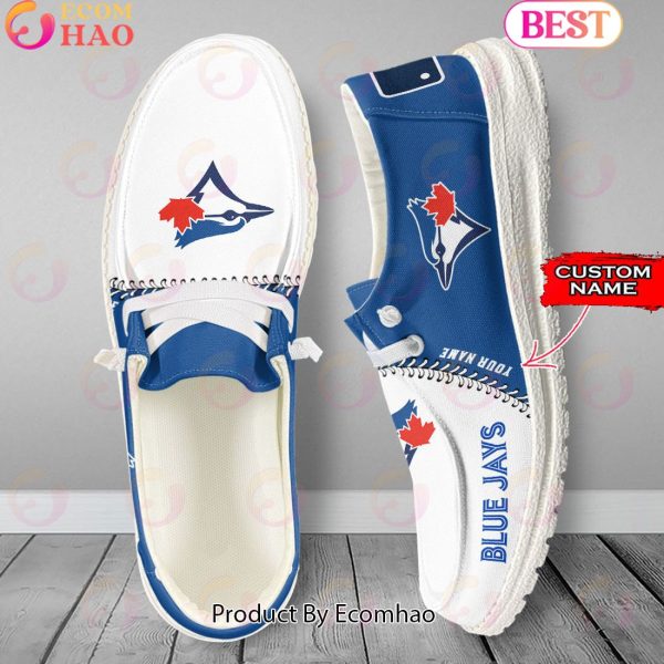 Custom Name MLB Toronto Blue Jays Hey Dude Shoes
