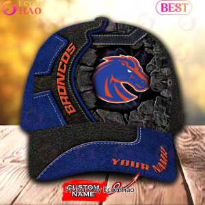 NCAA Boise State Broncos Broken Wall Cap Custom Name