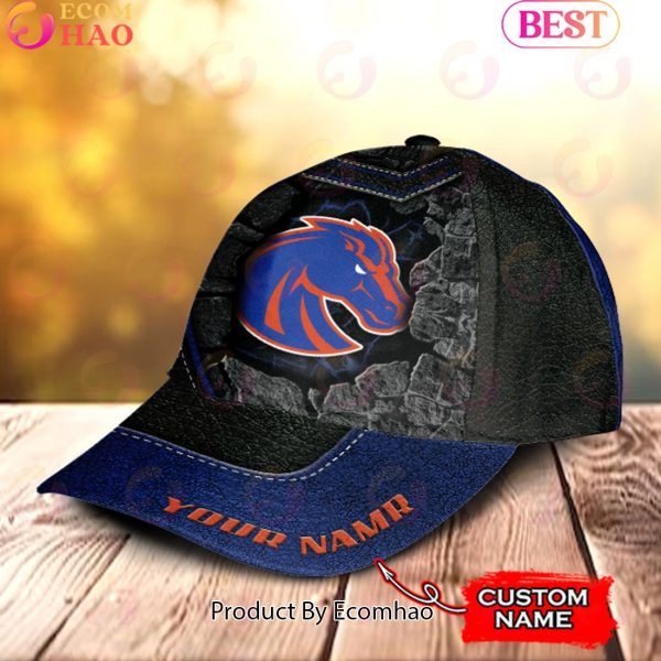 NCAA Boise State Broncos Broken Wall Cap Custom Name