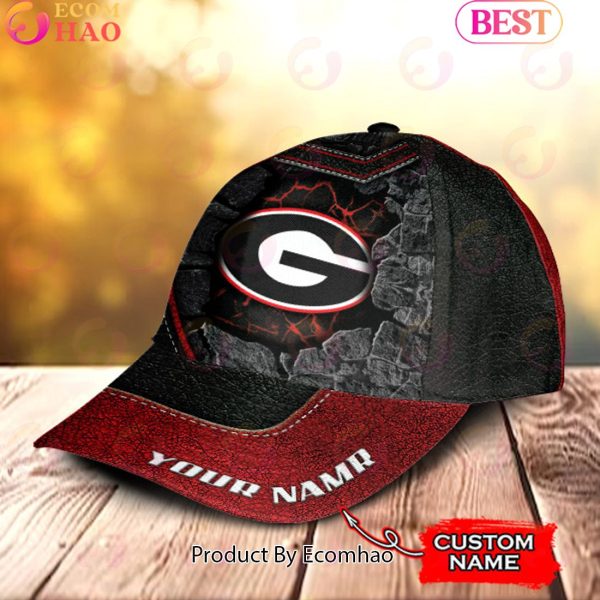 NCAA Georgia Bulldogs Broken Wall Cap Custom Name