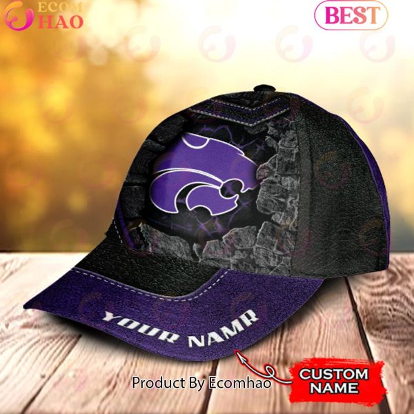 NCAA Kansas State Wildcats Broken Wall Cap Custom Name
