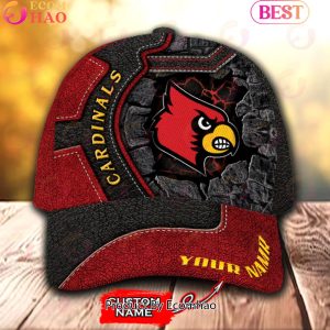 NCAA Louisville Cardinals Broken Wall Cap Custom Name
