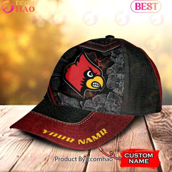 NCAA Louisville Cardinals Broken Wall Cap Custom Name