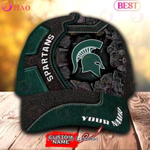 NCAA Michigan State Spartans Broken Wall Cap Custom Name NCAA Michigan State Spartans Broken Wall Cap Custom Name