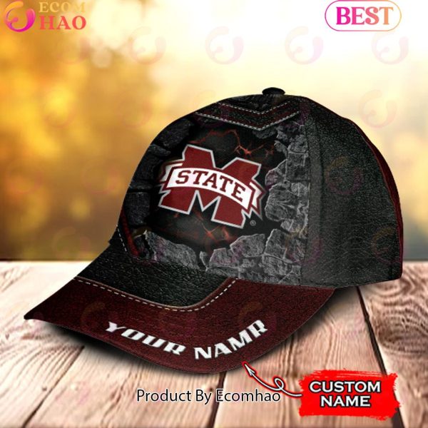 NCAA Mississippi State Bulldogs Broken Wall Cap Custom Name