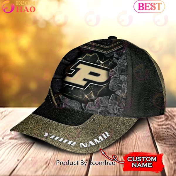 NCAA Purdue Boilermakers Broken Wall Cap Custom Name