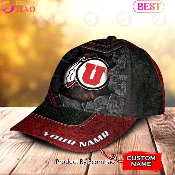 NCAA Utah Utes Broken Wall Cap Custom Name