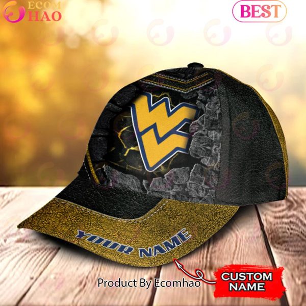 NCAA West Virginia Mountaineers Broken Wall Cap Custom Name