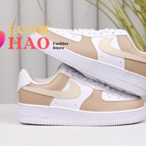 Air Force 1 Custom Mint & Blue, Painted Sneakers, Personalized Shoes