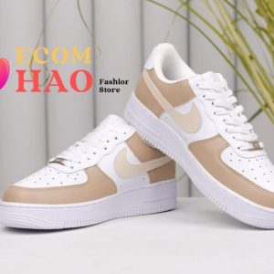 Air Force 1 Custom Mint & Blue, Painted Sneakers, Personalized Shoes