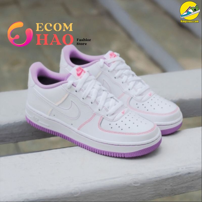 Air Force 1 White Fuchsia Glow  Gs_