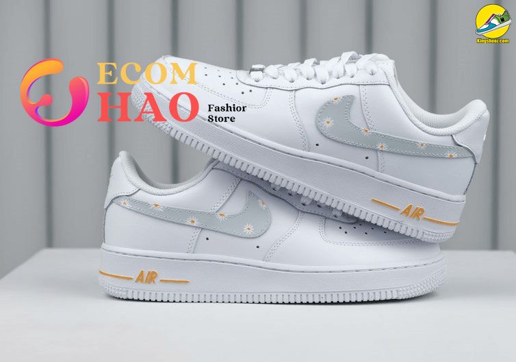 Custom Air Force 1 Cartoon Drip Purple