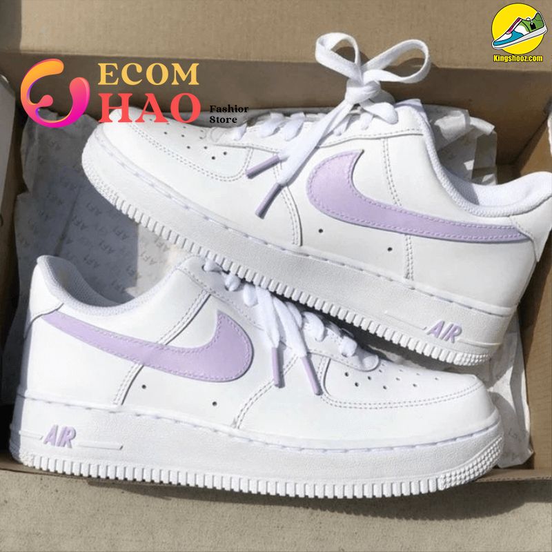 Custom Air Force 1’S Pastel Lilac Purple