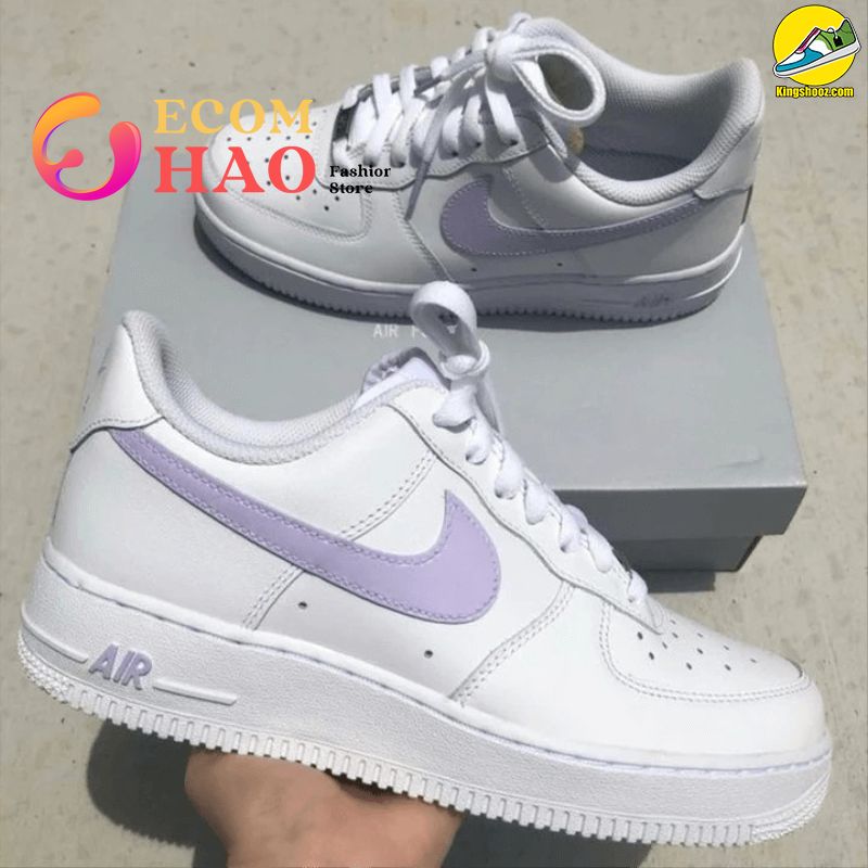 Custom Air Force 1’S Pastel Lilac Purple