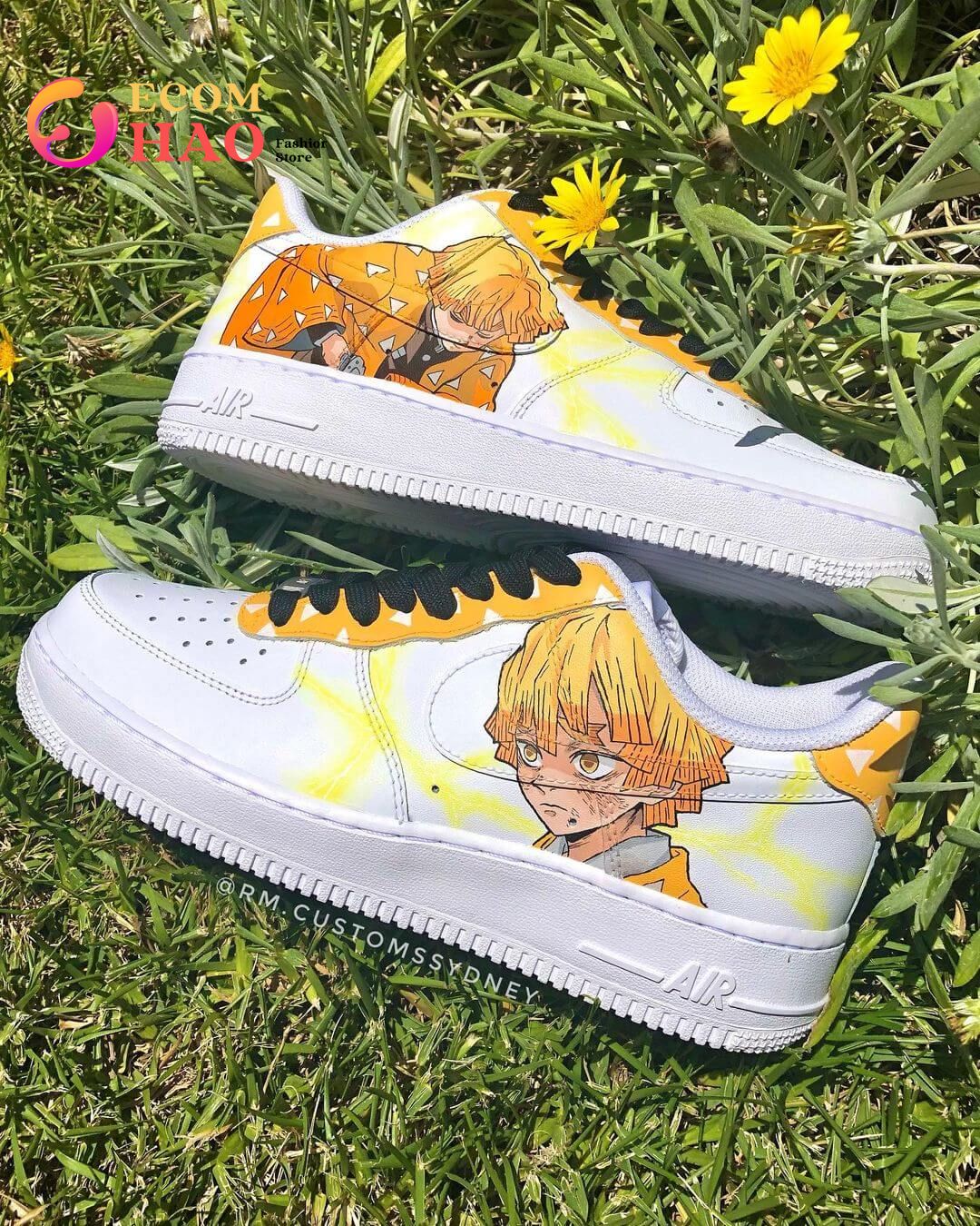 Demon Slayer Kimetsu no Yaiba – Zenitsu Air Force 1 Custom