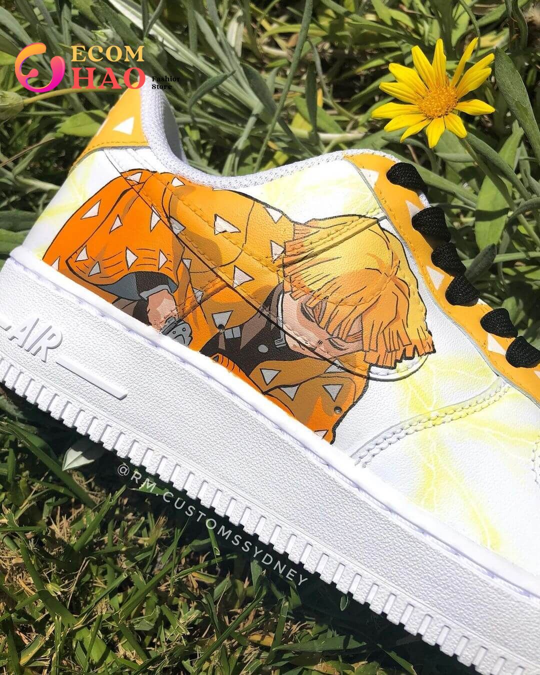 Demon Slayer Kimetsu no Yaiba – Zenitsu Air Force 1 Custom