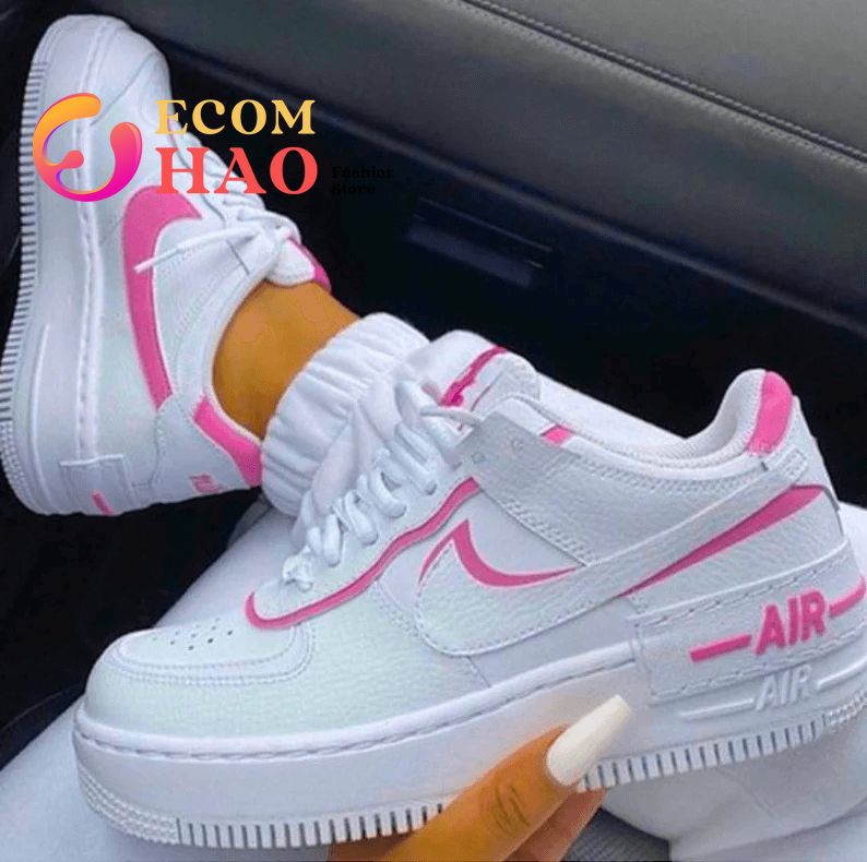 Hand Painted Women’s Custom Air Force 1’s Pink