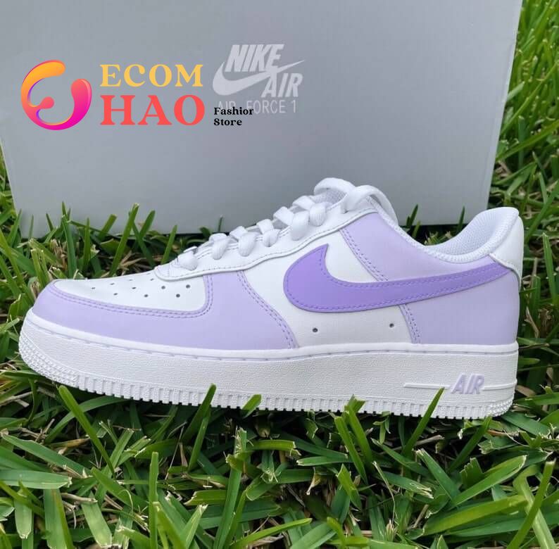 Purple Paradise Air Force 1 Custom Shoes Bright