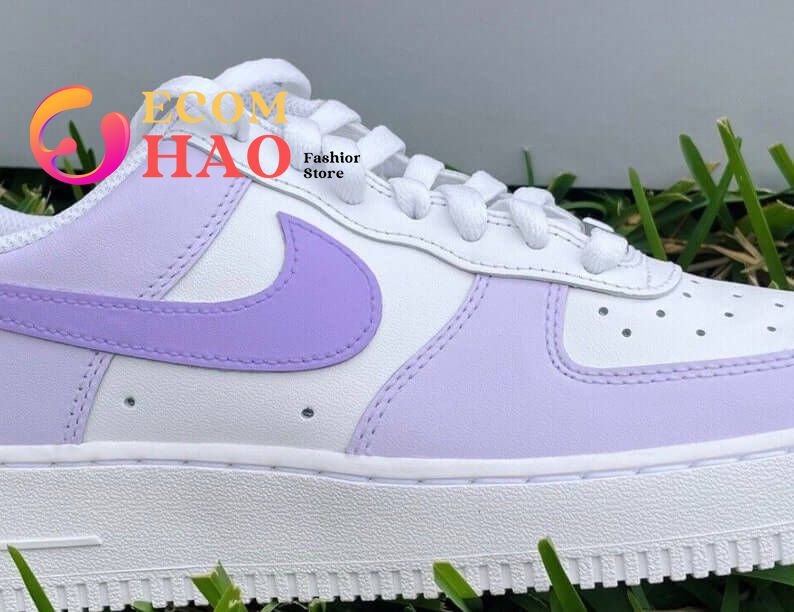 Purple Paradise Air Force 1 Custom Shoes Bright