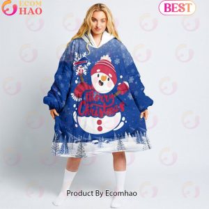 NFL Buffalo Bills Christmas Oversize Hoodie Sweatshirt Comfy Pullover Blanket