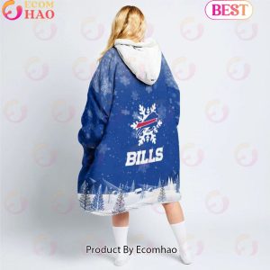 NFL Buffalo Bills Christmas Oversize Hoodie Sweatshirt Comfy Pullover Blanket