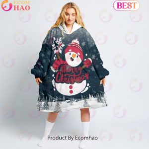 NFL Houston Texans Christmas Oversize Hoodie Sweatshirt Comfy Pullover Blanket
