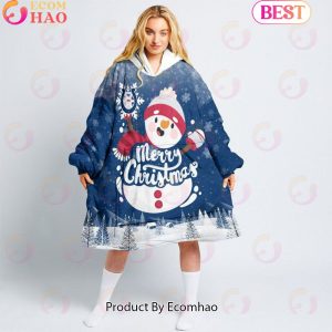 NFL Indianapolis Colts Christmas Oversize Hoodie Sweatshirt Comfy Pullover Blanket