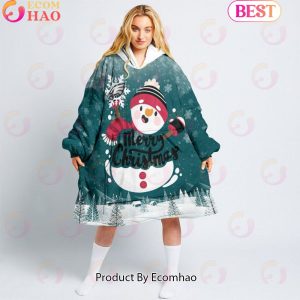NFL Philadelphia Eagles Christmas Oversize Hoodie Sweatshirt Comfy Pullover Blanket
