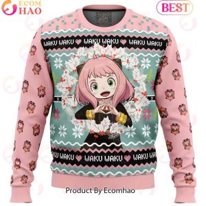 Anya Forger Waku Waku Spy x Family Ugly Christmas Sweater