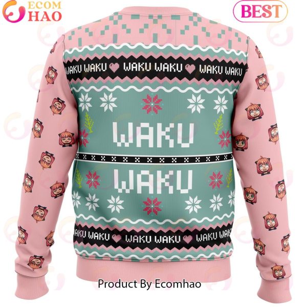 Anya Forger Waku Waku Spy x Family Ugly Christmas Sweater