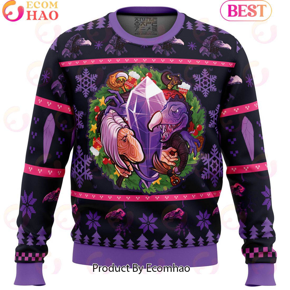 Fantasy Puppet Christmas Dark Crystal Ugly Christmas Sweater