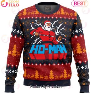 Ho-Man Santa Claus Ugly Christmas Sweater
