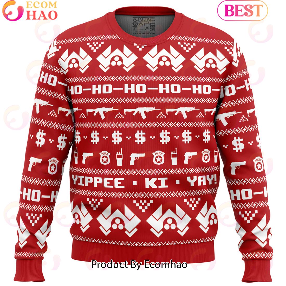 McClane Winter Die Hard Ugly Christmas Sweater