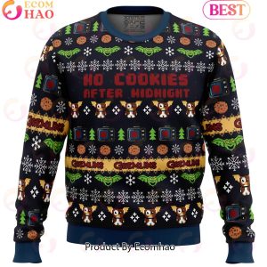 No Cookies After Midnight Gremlins Ugly Christmas Sweater
