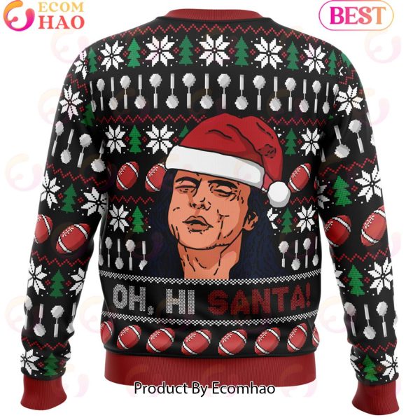 Oh, Hi Santa The Room Ugly Christmas Sweater