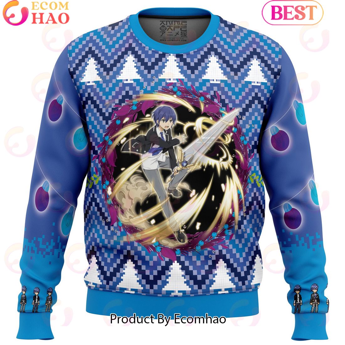 Shido Itsuka Date A Live Ugly Christmas Sweater