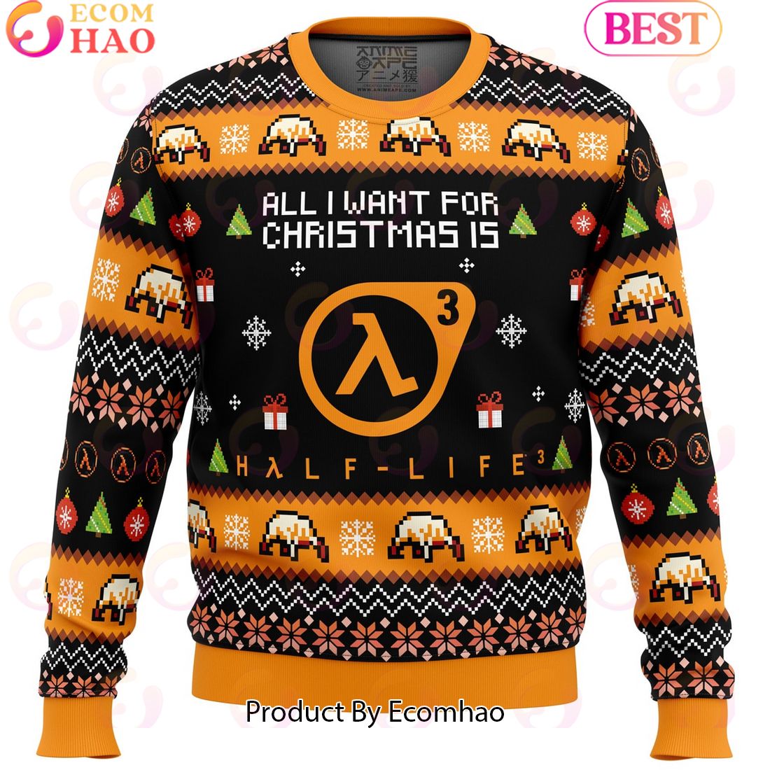 All I Want For Christmas is Half-Life 3 Ugly Christmas Sweater